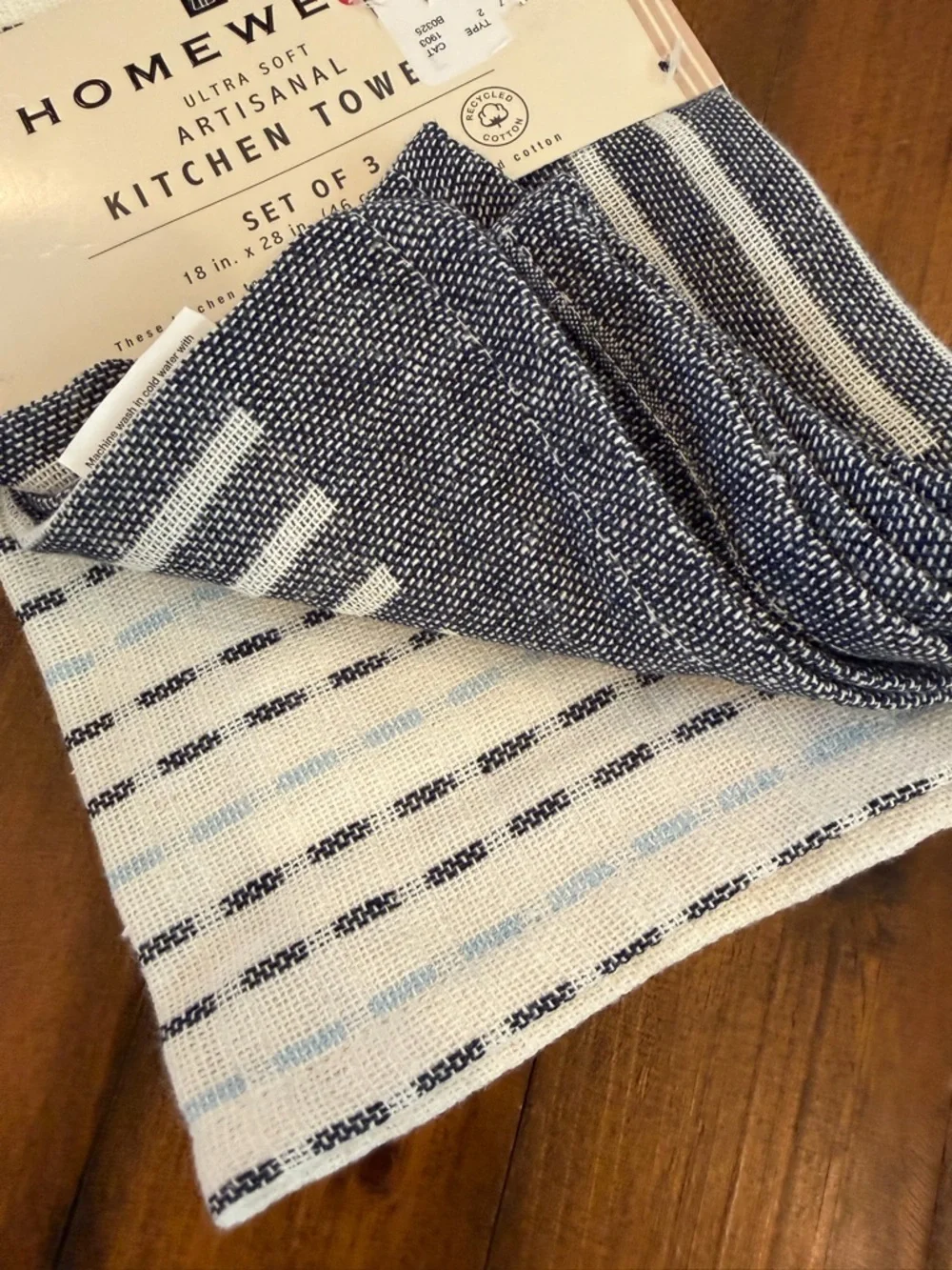 Homewear Set of 3 Artisanal Kitchen Towels NWT